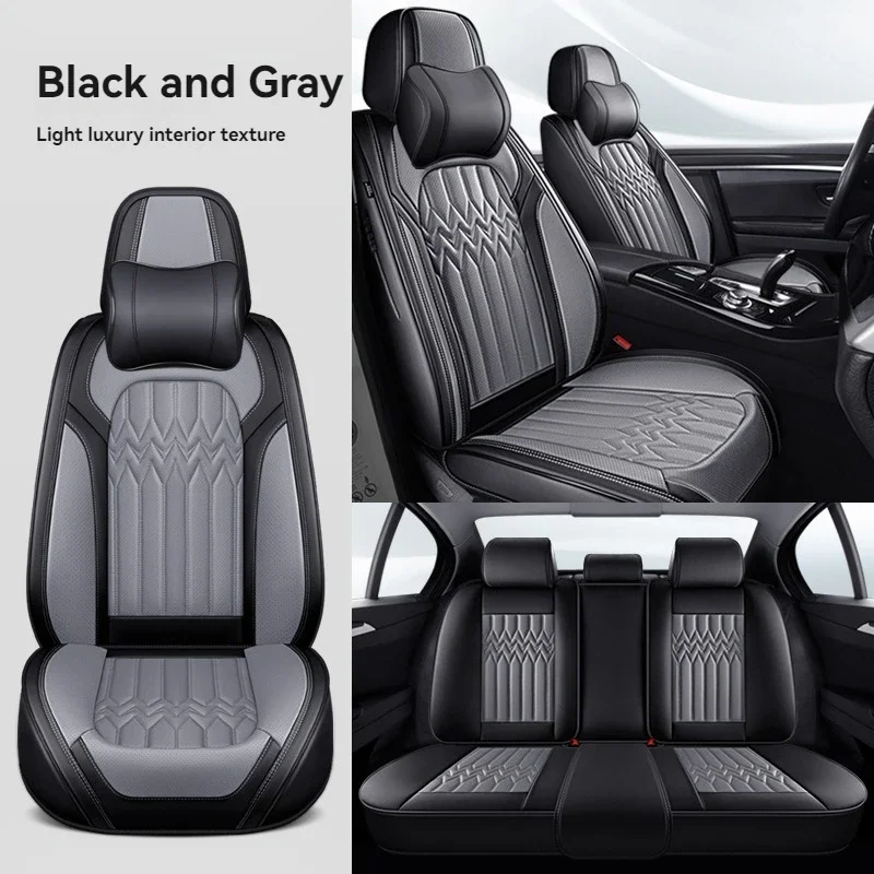 

PKQ High-end Suede Leather Car Seat Cover All season/Breathable/Leather /double resistance Microfiber, Seat Cushion for Most Car