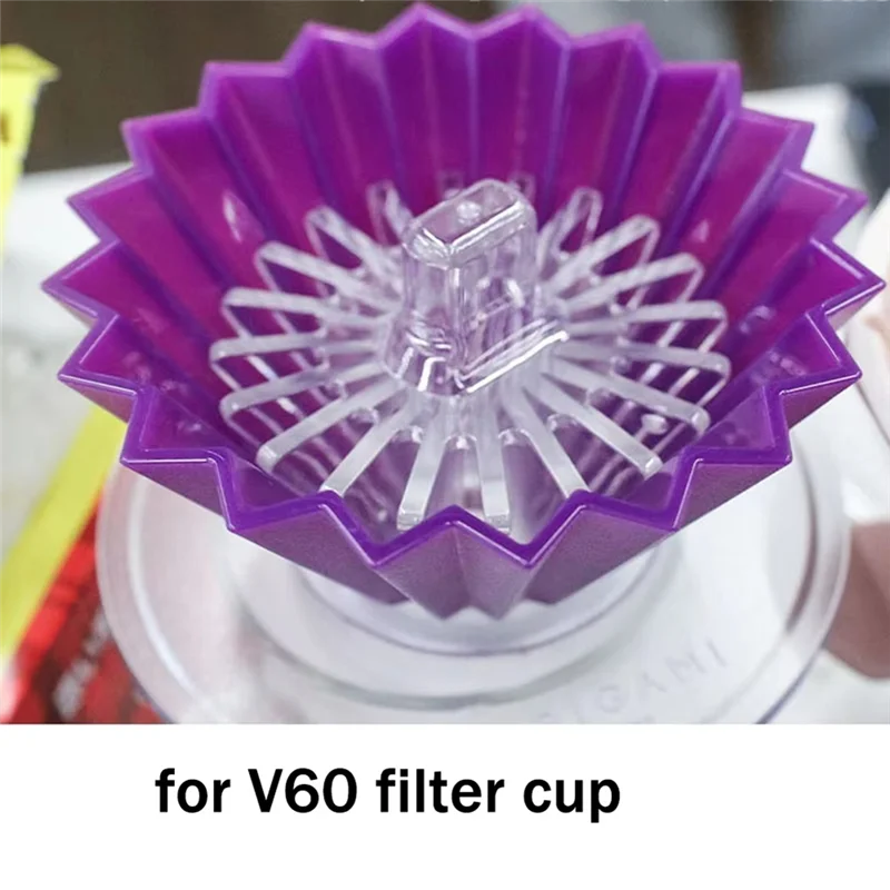 ABUG-papeles de taza de filtro de café en forma de cono para prensador de Origami en forma de V elaborado a mano pisapapapeles de doble uso