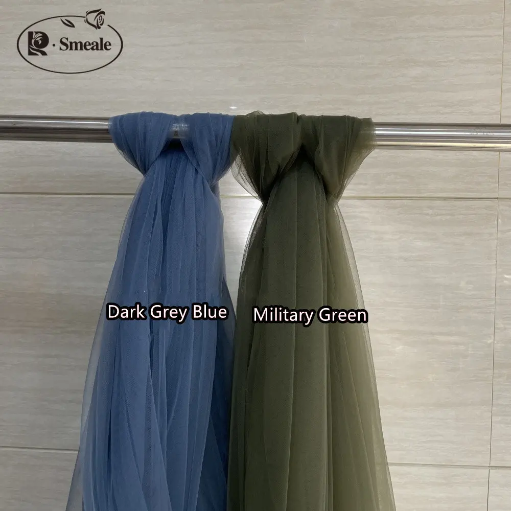 5-10 mt/los Verschlüsselung Weiche Bunte Mesh Stoff Hochzeit Kleid Rock Hochzeit Dekoration Kleidung Moskito Net Tuch RS4157 – Detail 8