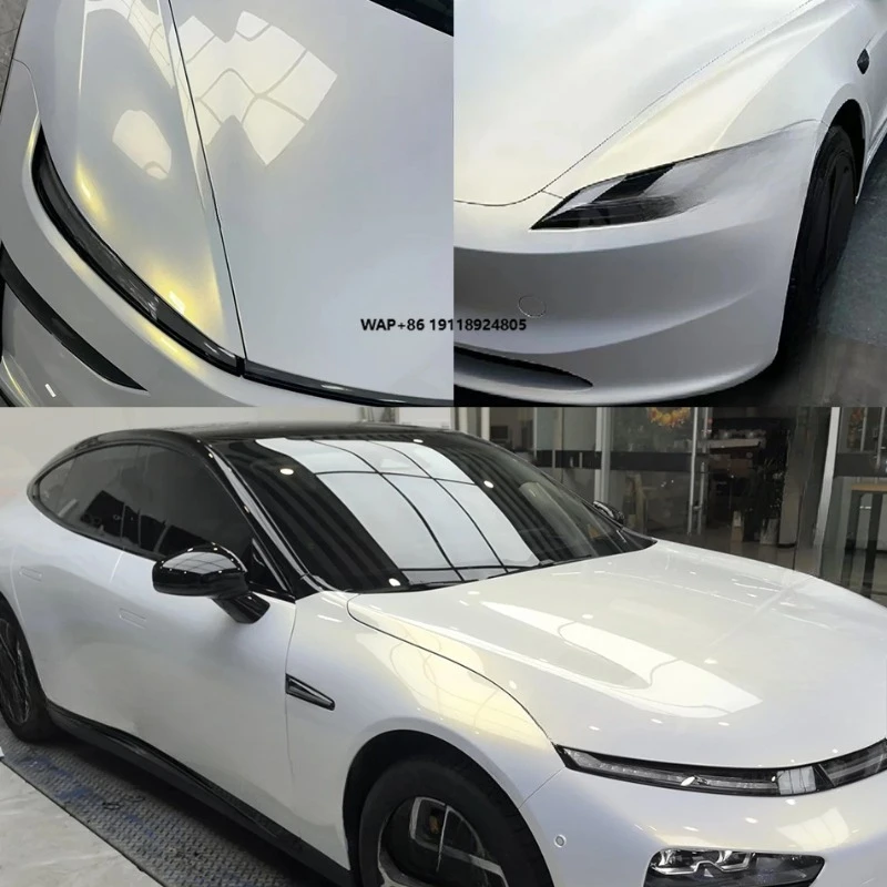 Tpu Colour Change Film Anti-Scratch Colored Ppf Car Wrap Film Car Vinyl Wrap White to Gold Auto Films