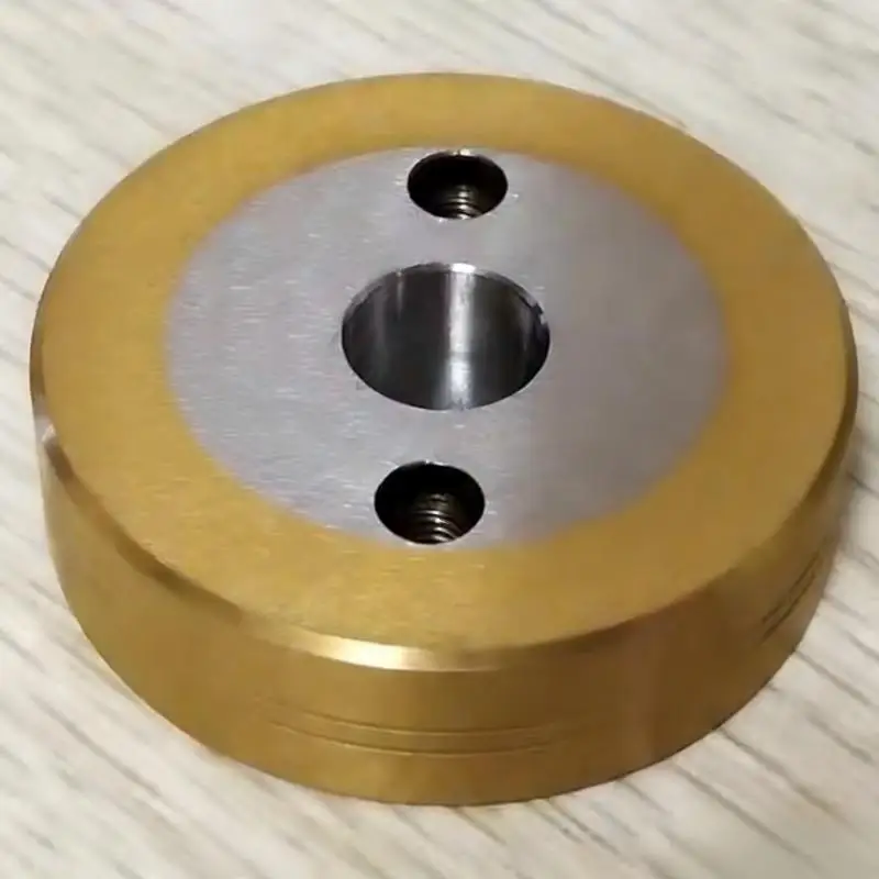 (2pcs) 130003359+130003360,edm Pinch Roller Flat+Pinch Roller Grooved Ø50xØ12x14t, 130.003.359+130.003.360,Left&Right