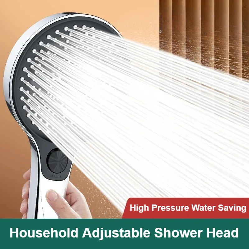 

Регулируемая насадка для душа, 3-режимный дождевой душ, насадка для душа с большим расходом, экономия воды под высоким давлением, смеситель для душа, аксессуары для ванной комнаты