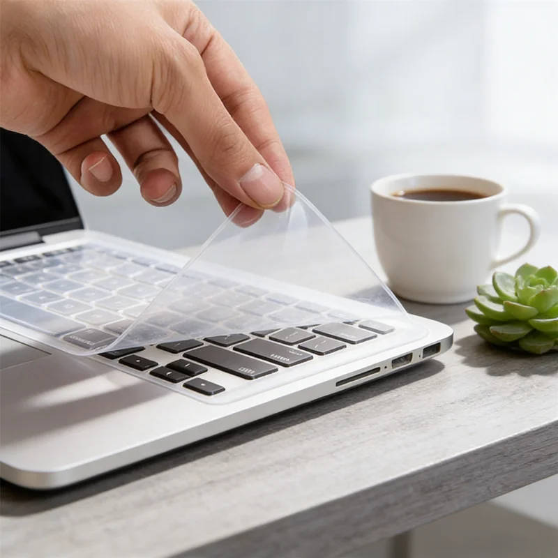 

2026 NEW Silicone Spill-Proof Keyboard Protector for Laptop, Waterproof & Dustproof Cover for 12-17 Inch Models, Universal Fit