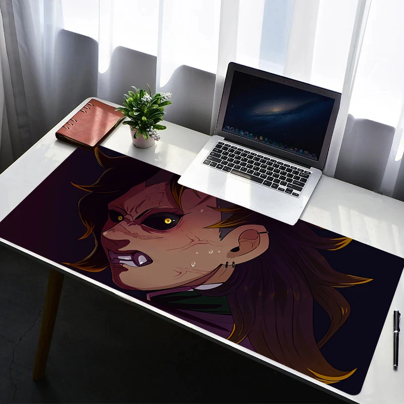 900x400 Mouse Pad Deskmat Demon Slayer Shinazugawa Genya Laptop Office Mousepad Desk Decor Extended Mouse Pad Oversize Desk Pad