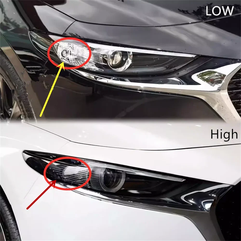 Front Headlight Base Cover For Mazda 3 Axela 2019 2020 2021 Head Light Back Lid Head Lamp Rear Shell Headlight Housing