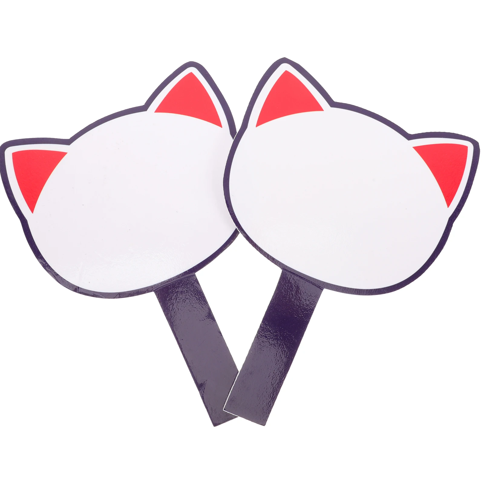 2pcs Handheld Writing Board 20x28cm Single Side Dry Erase Reusable Scoreboard Auction Paddle Classroom Whiteboard