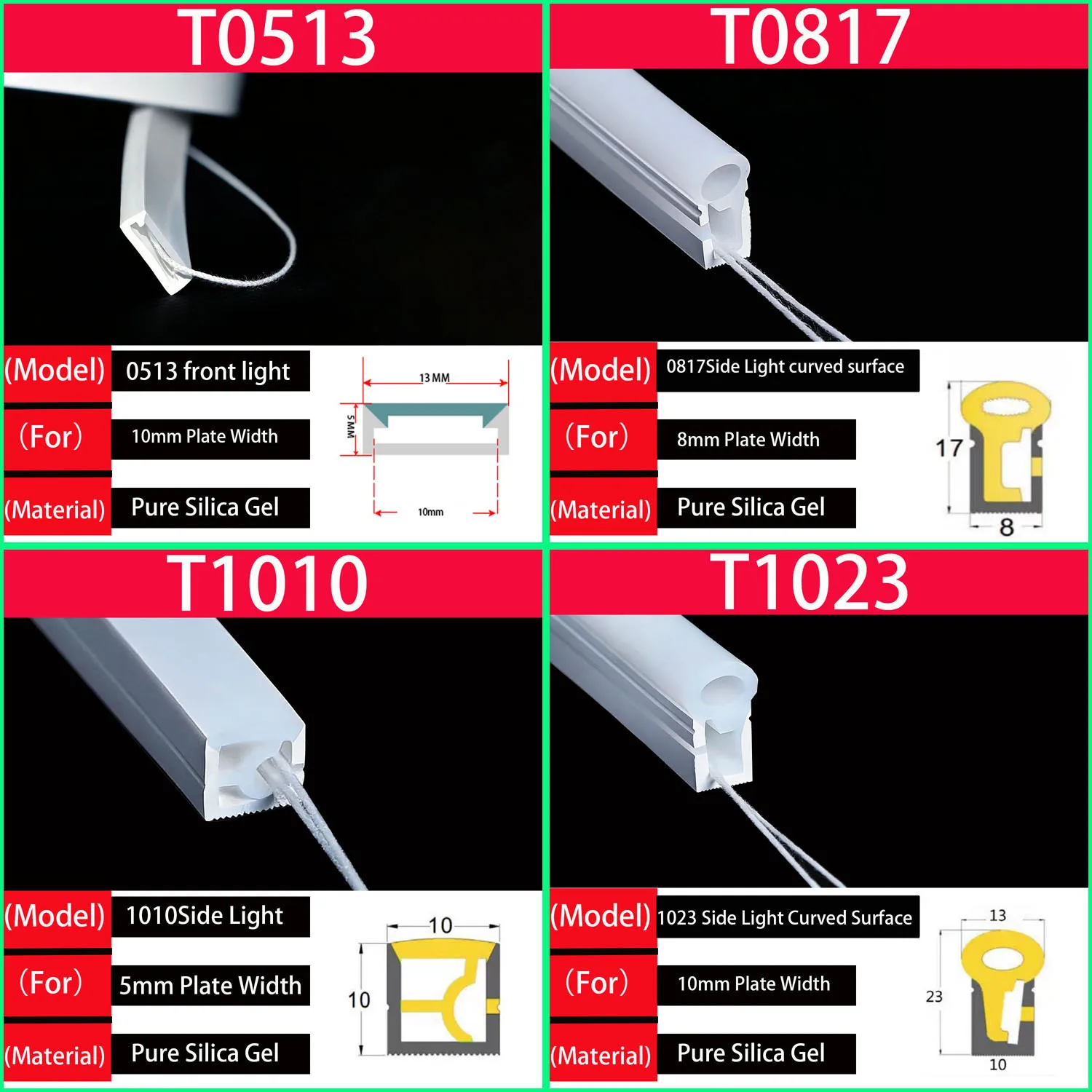 LED neon light rope tube IP67 waterproof silicone flexible strip light tube WS2811 WS2812B SK6812, suitable for home decoration
