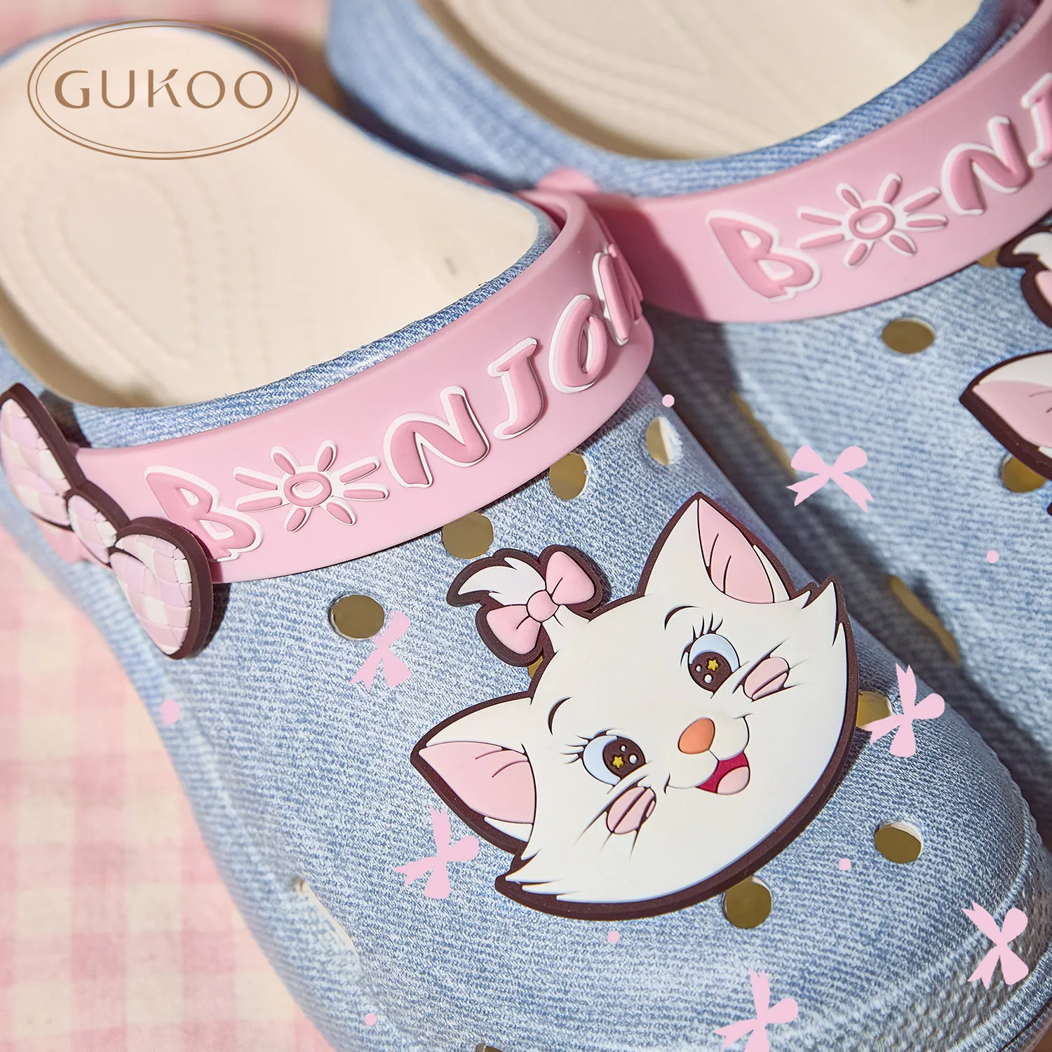 2026 New Disney Marie Cat Women's Slippers, Fluffy Bowknot Slides Sandals for Women Girls, Cute Soft Slippers