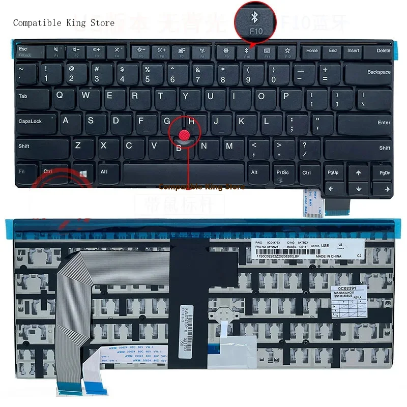 X Black Color For Lenovo T460P T470P US Backlight/no Backlight