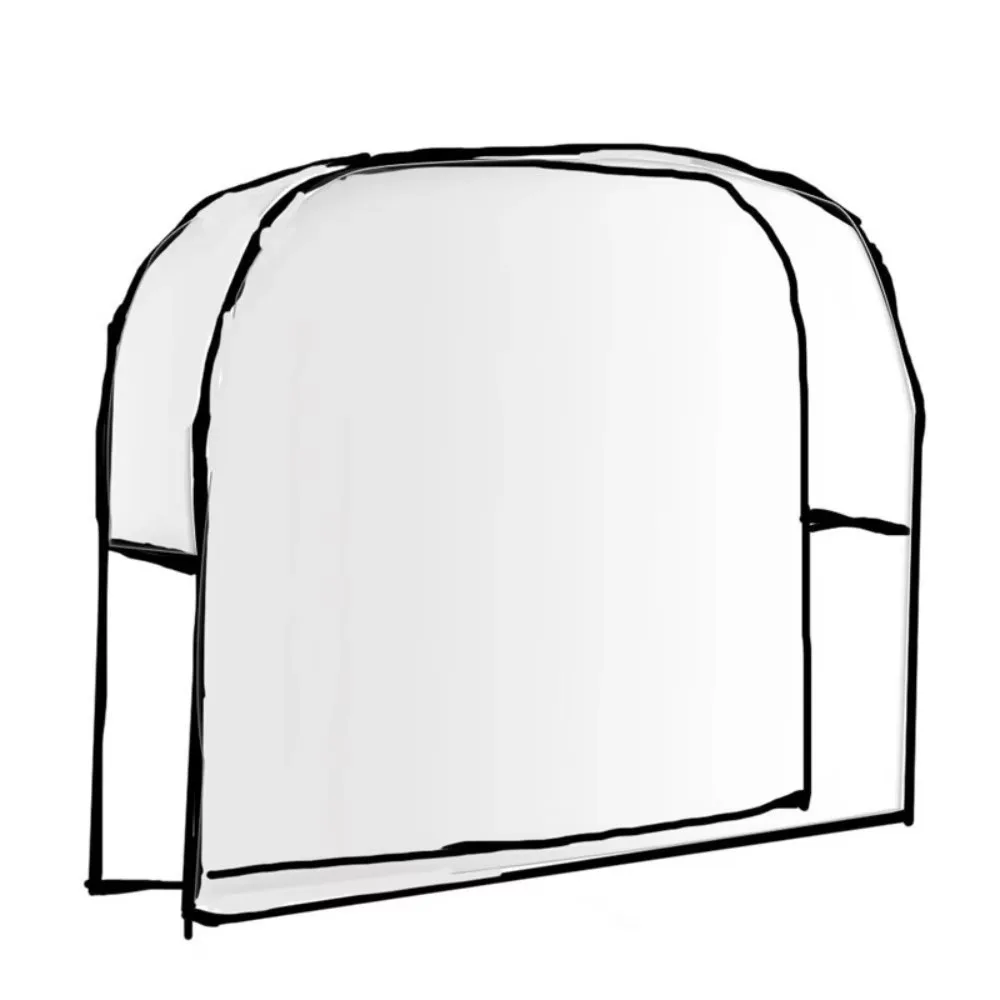 Universal PVC Salon Chair Cover Round Clear Chair Back Covers Waterproof Soft Barber Chair Back Covers Protector Covers