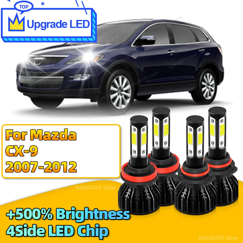 

2/4PCS LED Canbus 30000LM Car Headlight H11 HB3 Car Bulb Turbo Lamp 6000K For Mazda CX-9 CX9 2007 2008 2009 2010 2011 2012