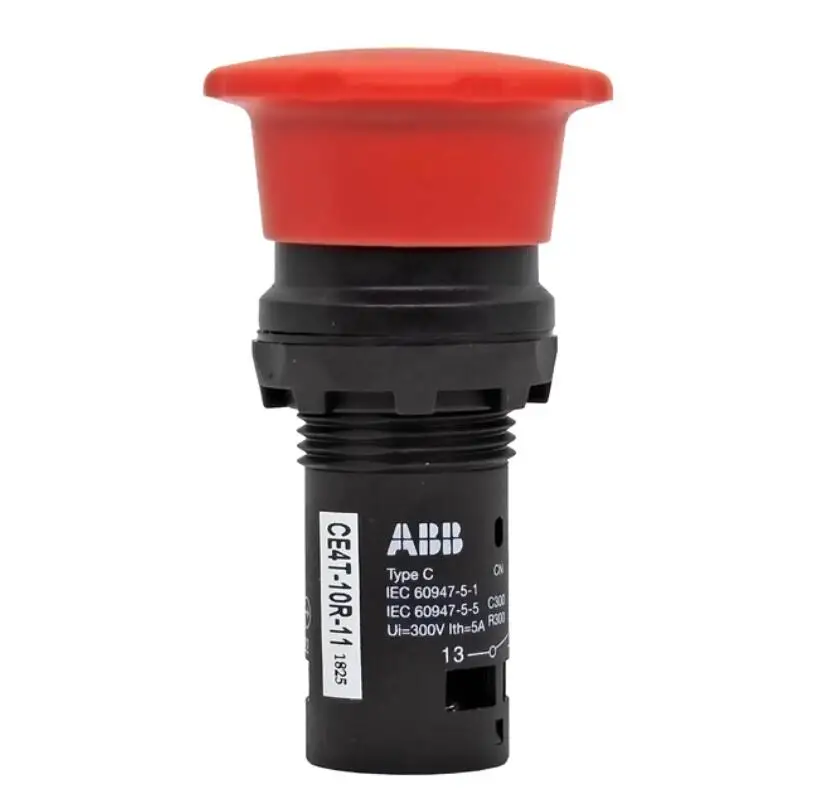 Genuine Emergency Stop Pushbutton Switch CE4T-10R-01 Economy 22mm Current 5A CE4T-10R-02 CE4T-10R-11