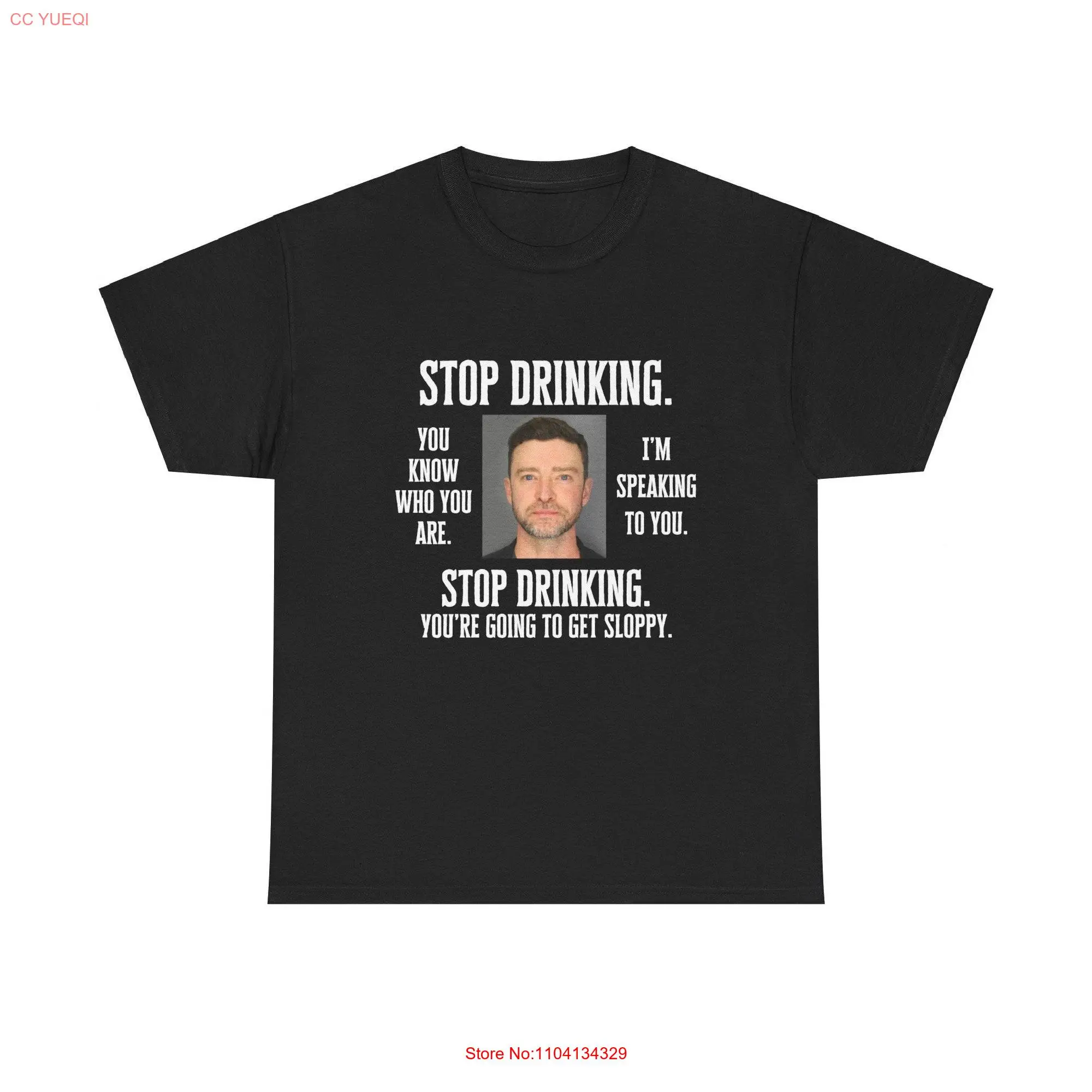 

Justin Timberlake Mugshot T Shirt long or short sleeves