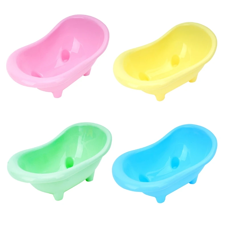 Pet Mouse Bathing Bathtub Plastic Bathtub Hamster Bathing Supplies Toy Little Pet Bathroom Pet Rat Cage Accessories Pet Toilet