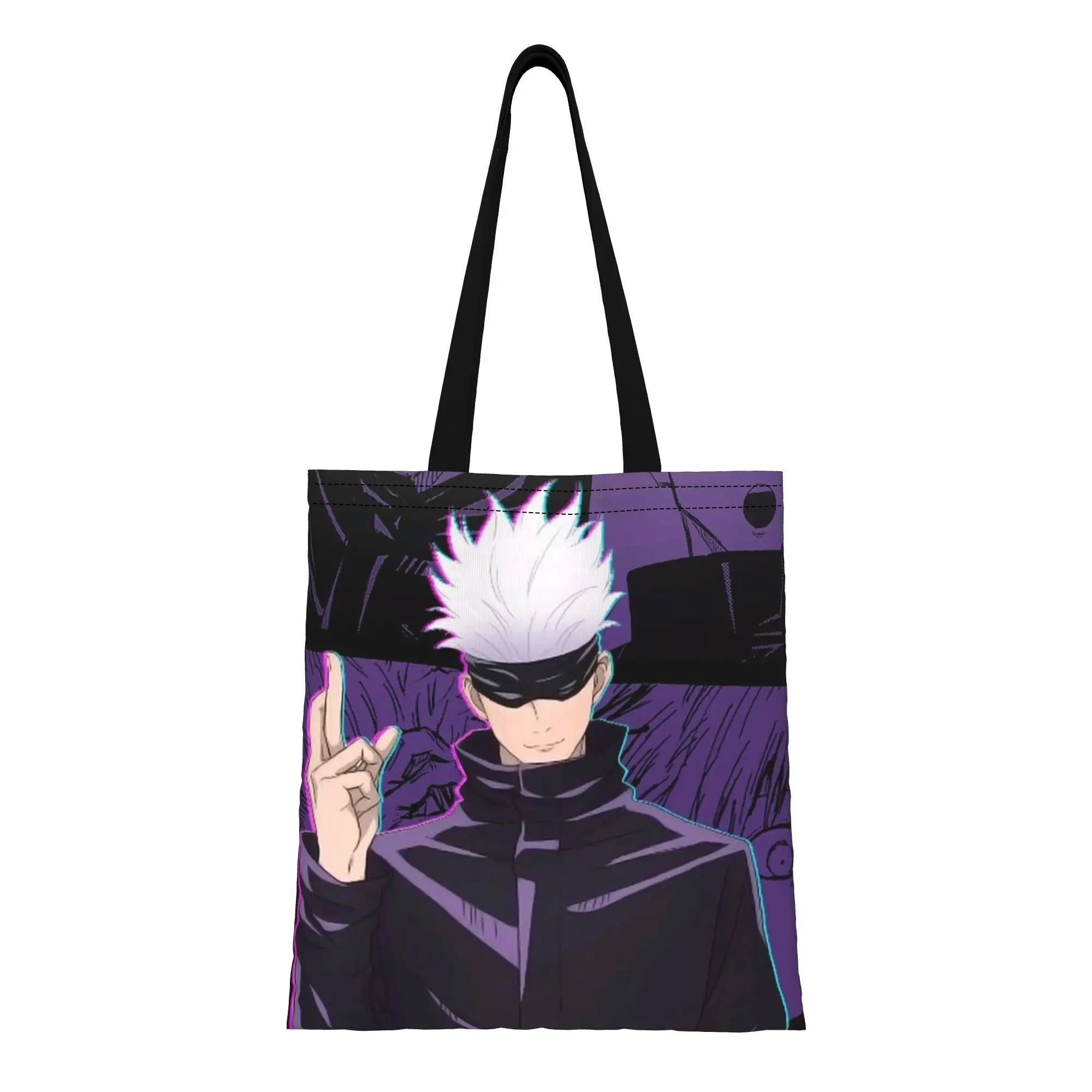 

Back to school season Sorcerer Squad Jujutsu Kaisen Canvas Tote Bag Perfect for Shopping Women's Top-Handle Bags