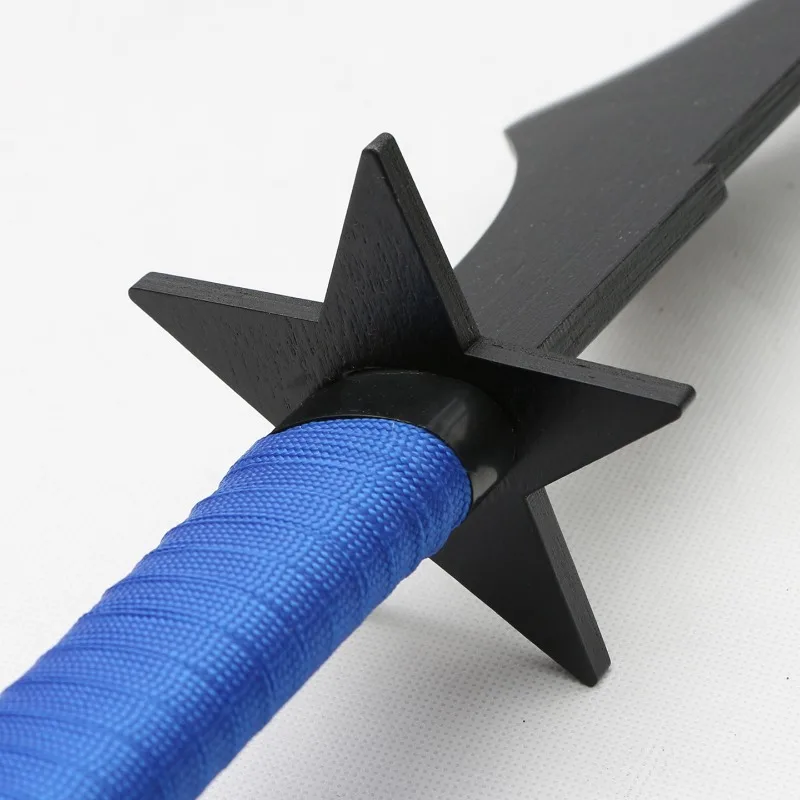 98cm/35.58in Black Rock Sword Bamboo Katana  Anime Peripherals Cosplay Model Props Practice Ornaments Holiday Gift Table Crafts