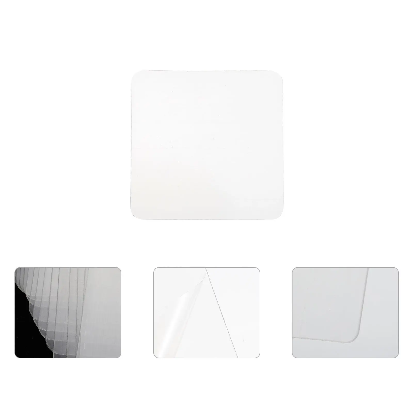 15Pcs Transparent Adhesive Sticker Easy Cut Non-Marking Double Sided for Floor Mats Carpets Wall Stickers Home