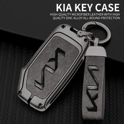 Zinc Alloy Car Key Case Case Shell Holder For Kia Sportage 2023 2024 Ray Sorento Soul Telluride Cerato 2020 K5 K8 2022 Accessory