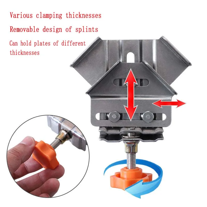 Stainless Steel Right Angle Clamp 90 Degree Fixing Device Quick Clamping Of Wooden Board Fixing Woodworking Tool Accessories