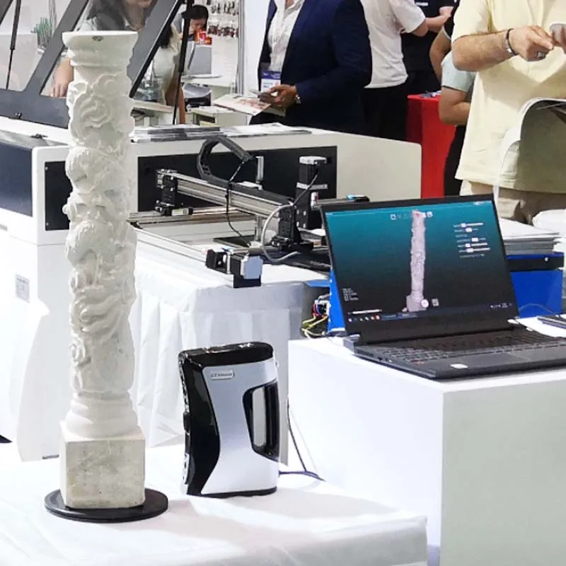 JCX 4-Achsen-CNC-Fräser mit großer Struktur, robuste CNC-Graviermaschine für Frässteine, Marmor, Quarz, Granit