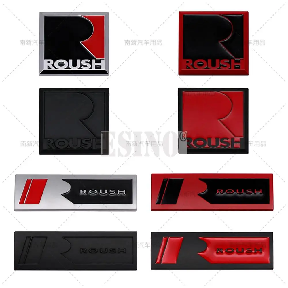 3D Roush Performance Car Trunk Metal Alloy Adhesive Badge Emblem Body Tailgate Accessories For Mustang Shelby GT GT 500