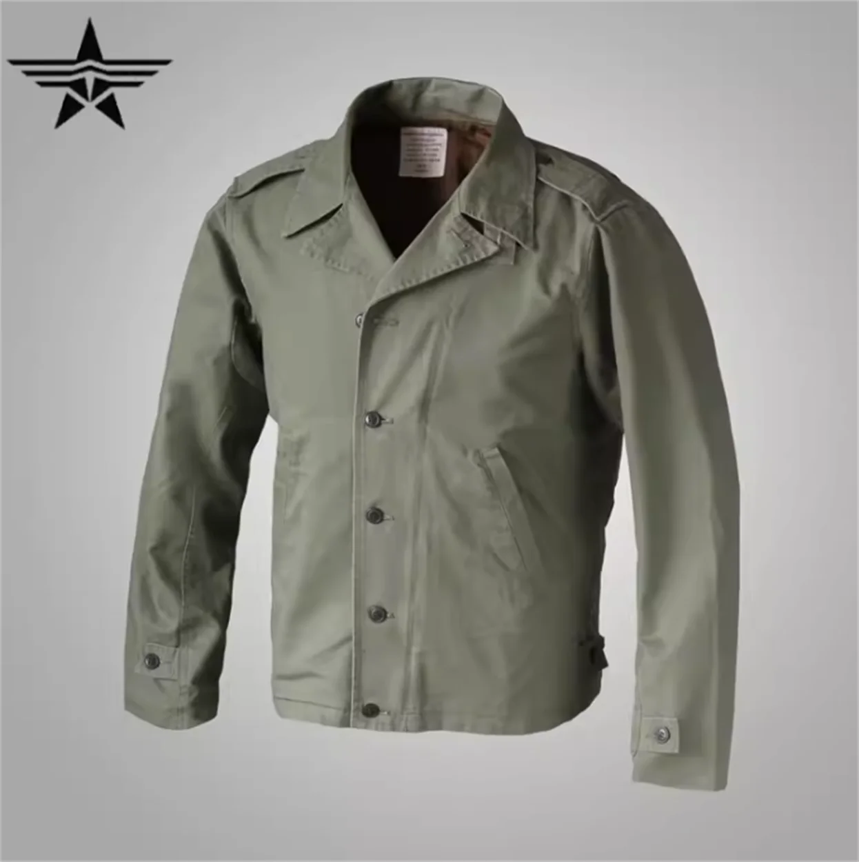 US military jacket top made of pure cotton, washed and replicated in men's Spring and Autumn period, World War II