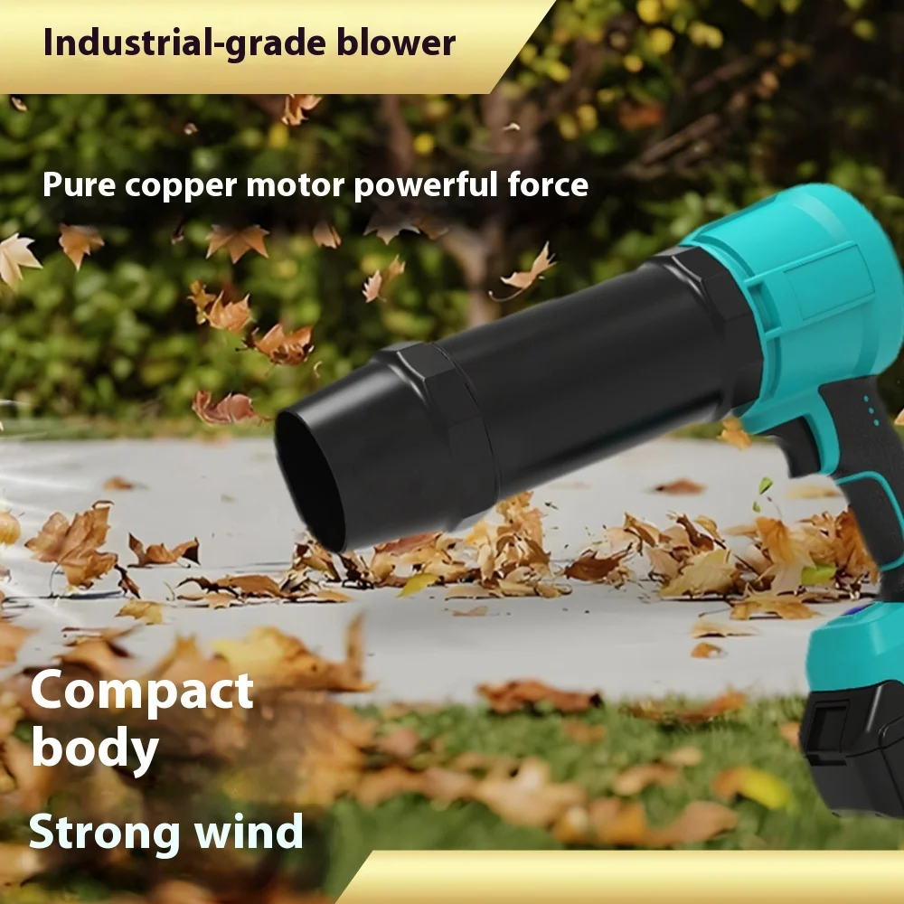 

Электрический турбовентилятор Беспроводные воздуходувки для листьев Струйный вентилятор Снегоочиститель Пылеуловитель Электроинструмент Подходит для батареи 21 В