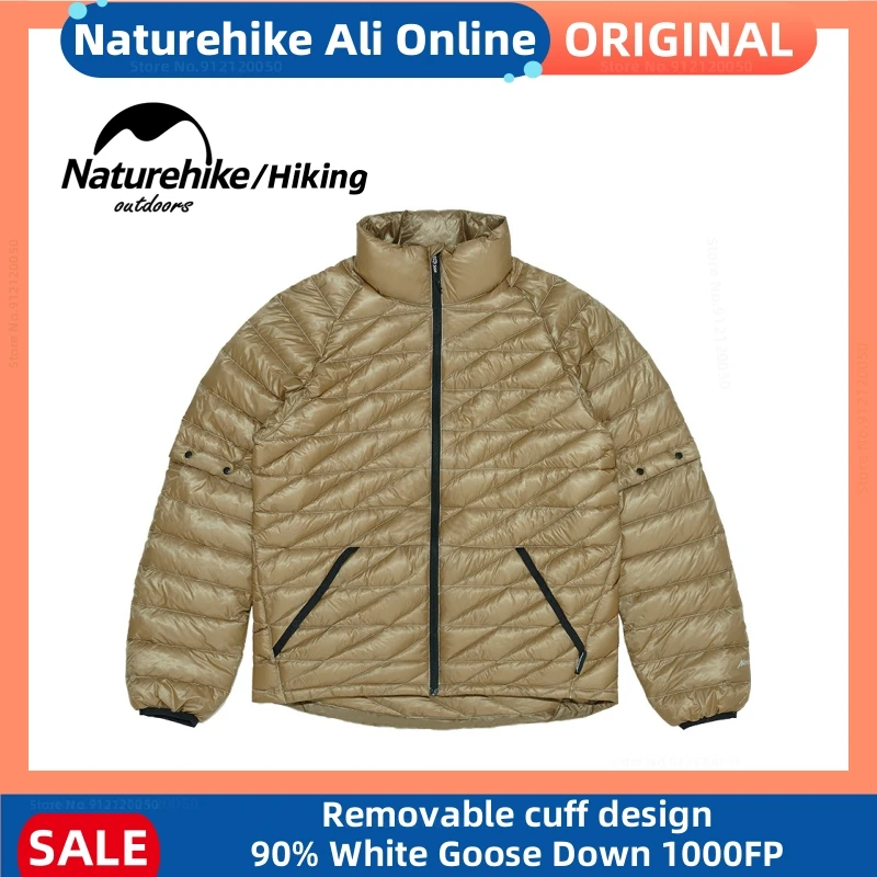 Naturehike Men & Women Outdoor Down Jacket Ultra-Light 90% White Goose Down 1000FP Down Outdoor Camping Keep Warm Down Jacket