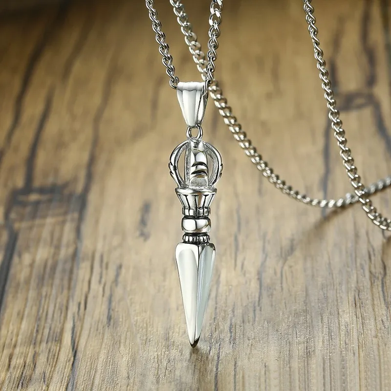 Phurba Kilaya Pendant Necklaces for Men Boys,Tibetan Buddhism Vajrayana Dorje Dagger Necklaces,Amulet Protection Jewelry Gifts