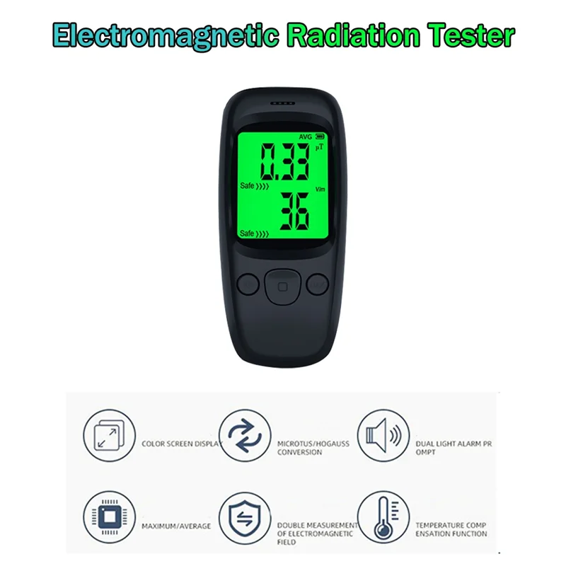 超強力電磁波放射線テスター、多機能ハンドヘルドデジタルLCD