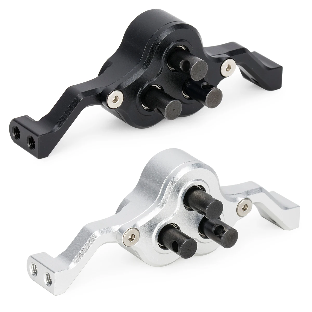Aluminum Machined Transfer Case Gearbox With 5mm Shaft for 1/10 RC Crawler Cheater Rigs LCG Chassis Build Upgrade Parts