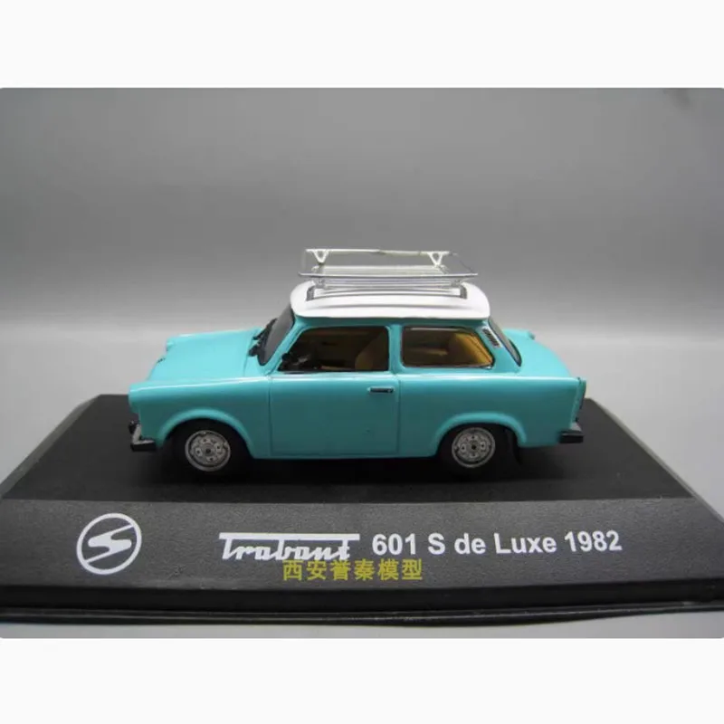 Diecast 1:43 Scale Trabant 601 S De Luxe 1982 Alloy Model samochodu dla dorosłych Pamiątka Klasyczny wyświetlacz statyczny Kolekcja zabawek Prezent