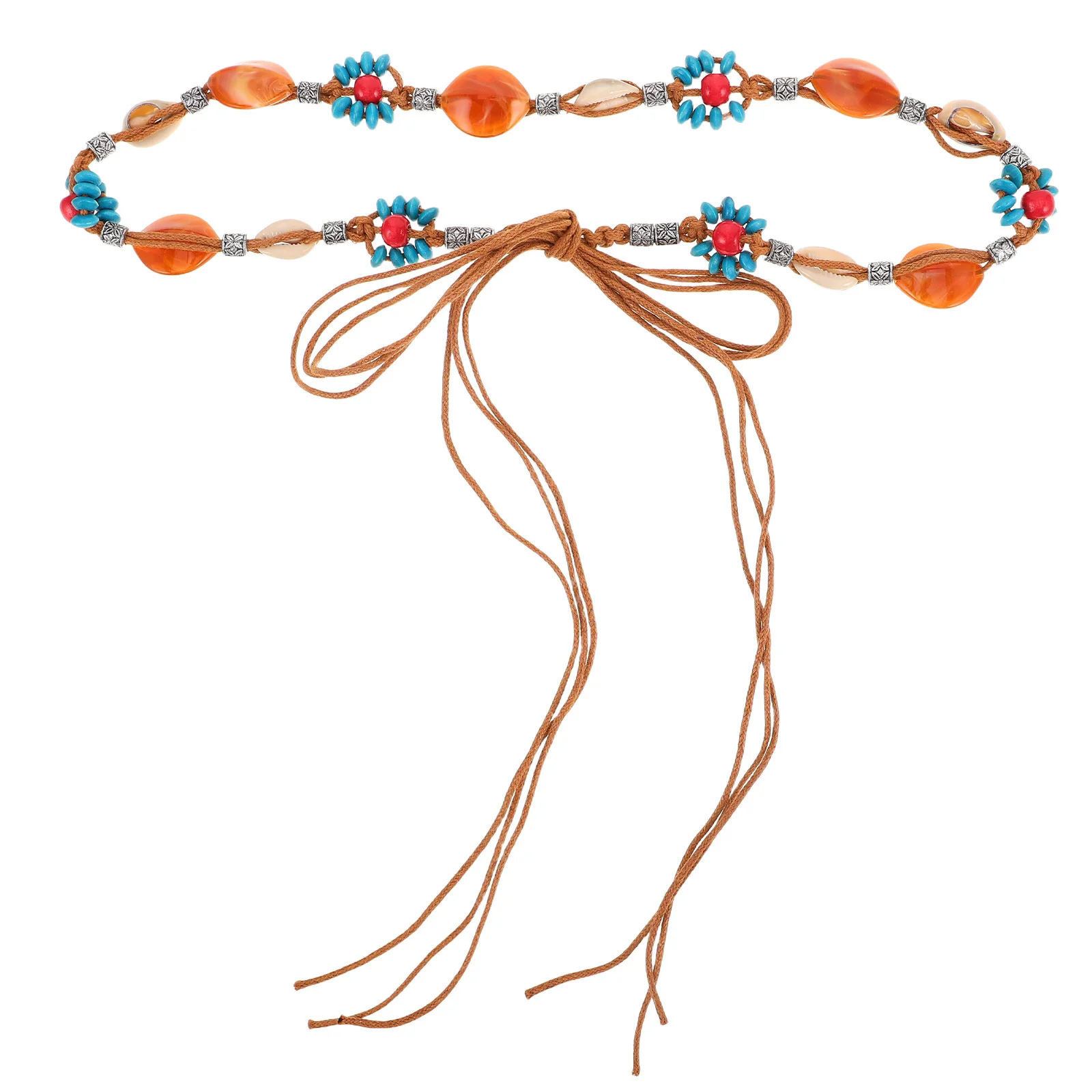 

Vintage Waist Chain for Women Boho Rope Woven Belly Belt Adjustable Festival Wear Skirt Dress Decoration Body Chain Jewelry