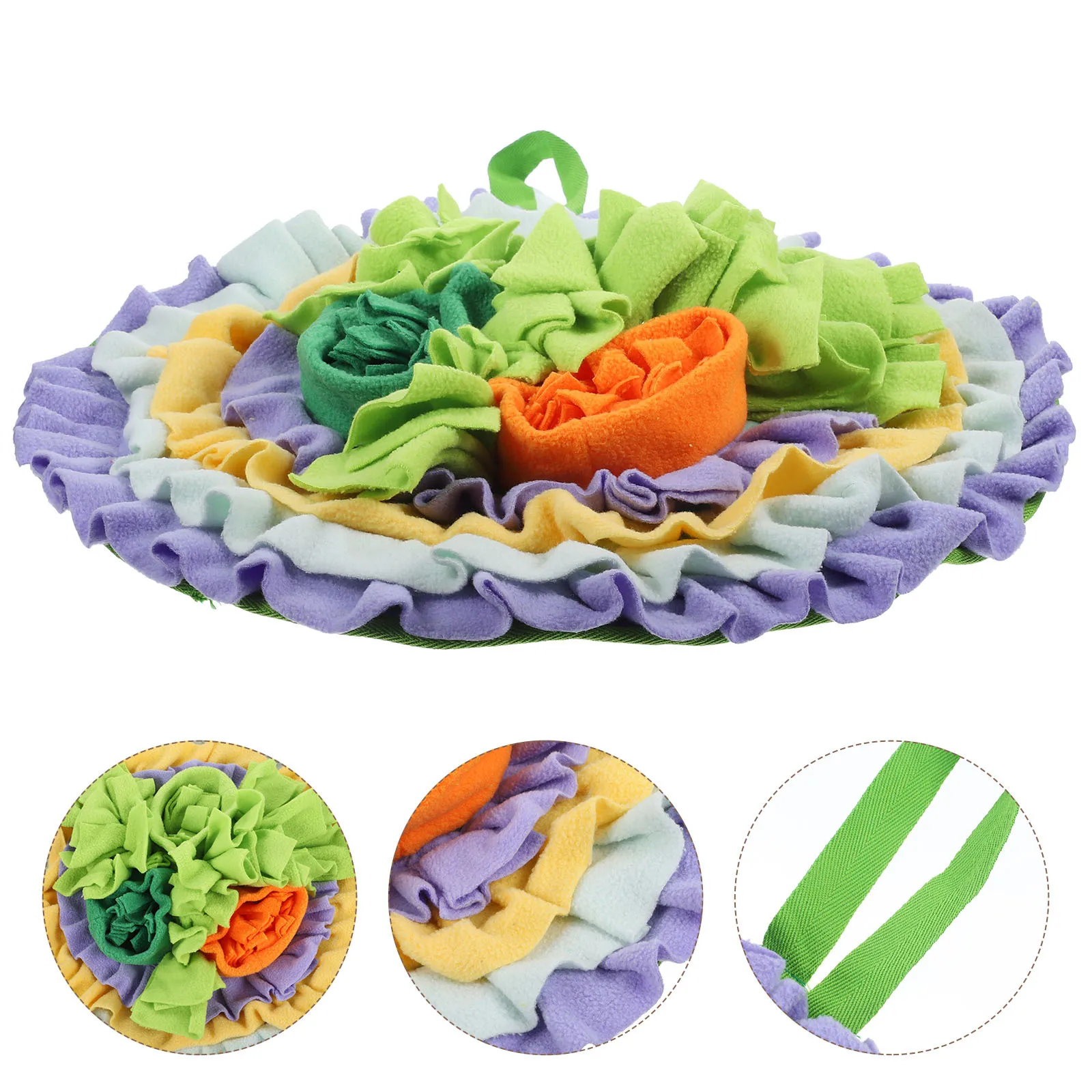 

Rabbit Foraging Mat Interactive Feeding Mat Comfort Snuffle Pad Small Pets Guinea Pigs Hamsters Foraging Game Pad Stress Relief