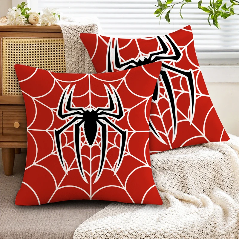 Marvel Spiderman kussensloop rode Spider logo patroon decoratief kussen bank slaapkamer superheld fan cadeau