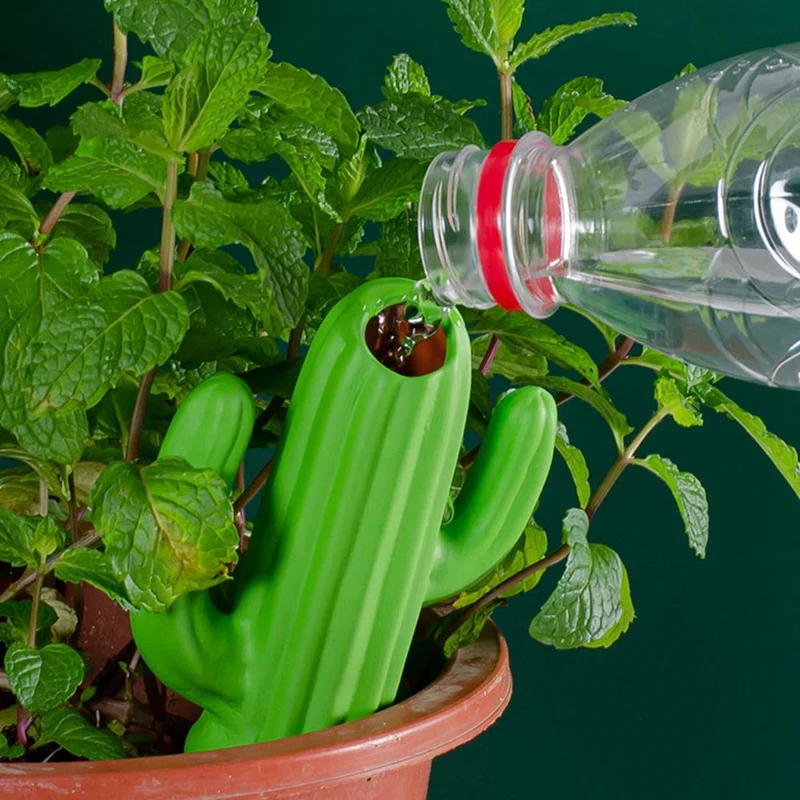 Cactus Shape Automatic Drip Irrigation Watering System Plant Dripper Garden Plant Watering Device
