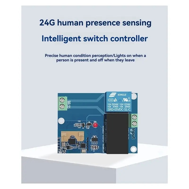 B29C-SW01S Light Controller 24G Human Presence Radar Auto-Induction Smart Switch With APP Intelligent Param Parameter Adjustment