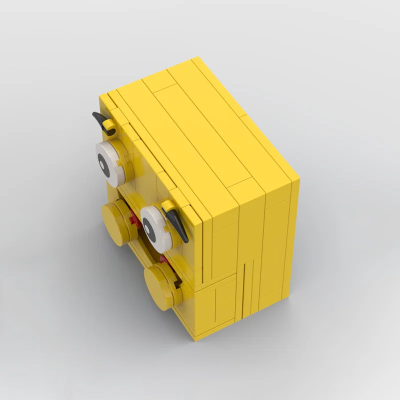 74 قطعة MOC نموذج الطوب السعيد اللبنات البناء تجميع هدية الكريسماس لتقوم بها بنفسك فكرة إبداعية التعليم لعبة أطفال عيد ميلاد