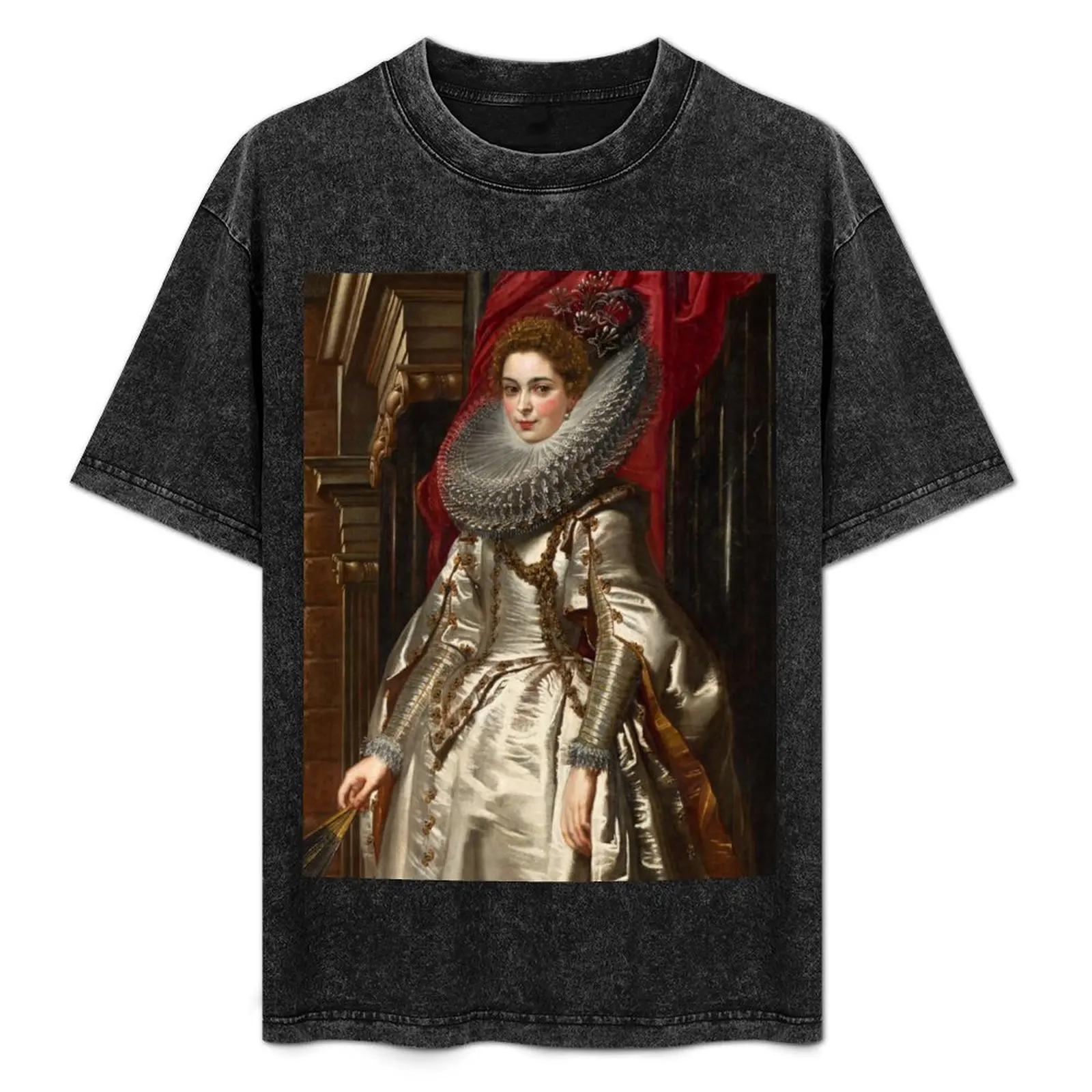 Marchesa Brigida Spinola Doria, de Peter Paul Rubens, camiseta con estampado de patrón abstracto