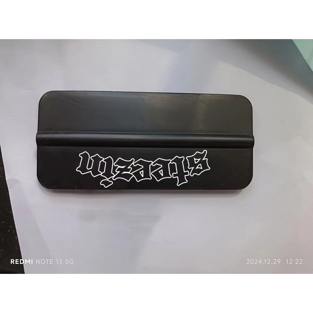 50pcs customized black squeegee 10x4.5cm with printing logo