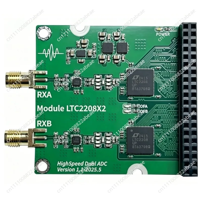 Dual Channel High Speed ADC Module - LTC2208 Arbitrary Waveform Acquisition Board
