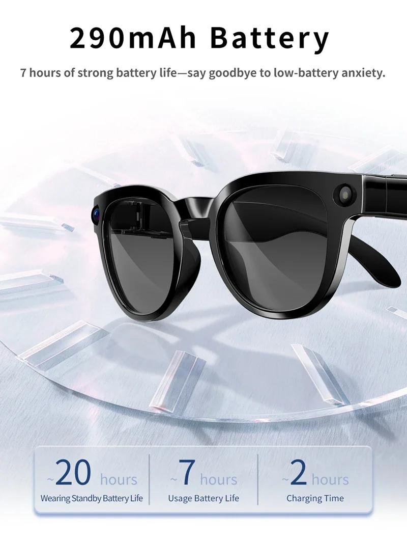 OnePlus 800W Intelligent Glasses With Type-C Charge AI Intelligent Glasses HD Photography Video Recording Object Recognition