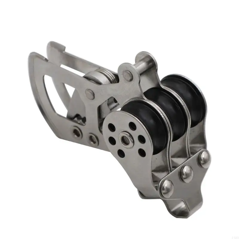  Heavy Duty Nylon Locking Pulley For Boat Rope Sailing Water Sports Accessories