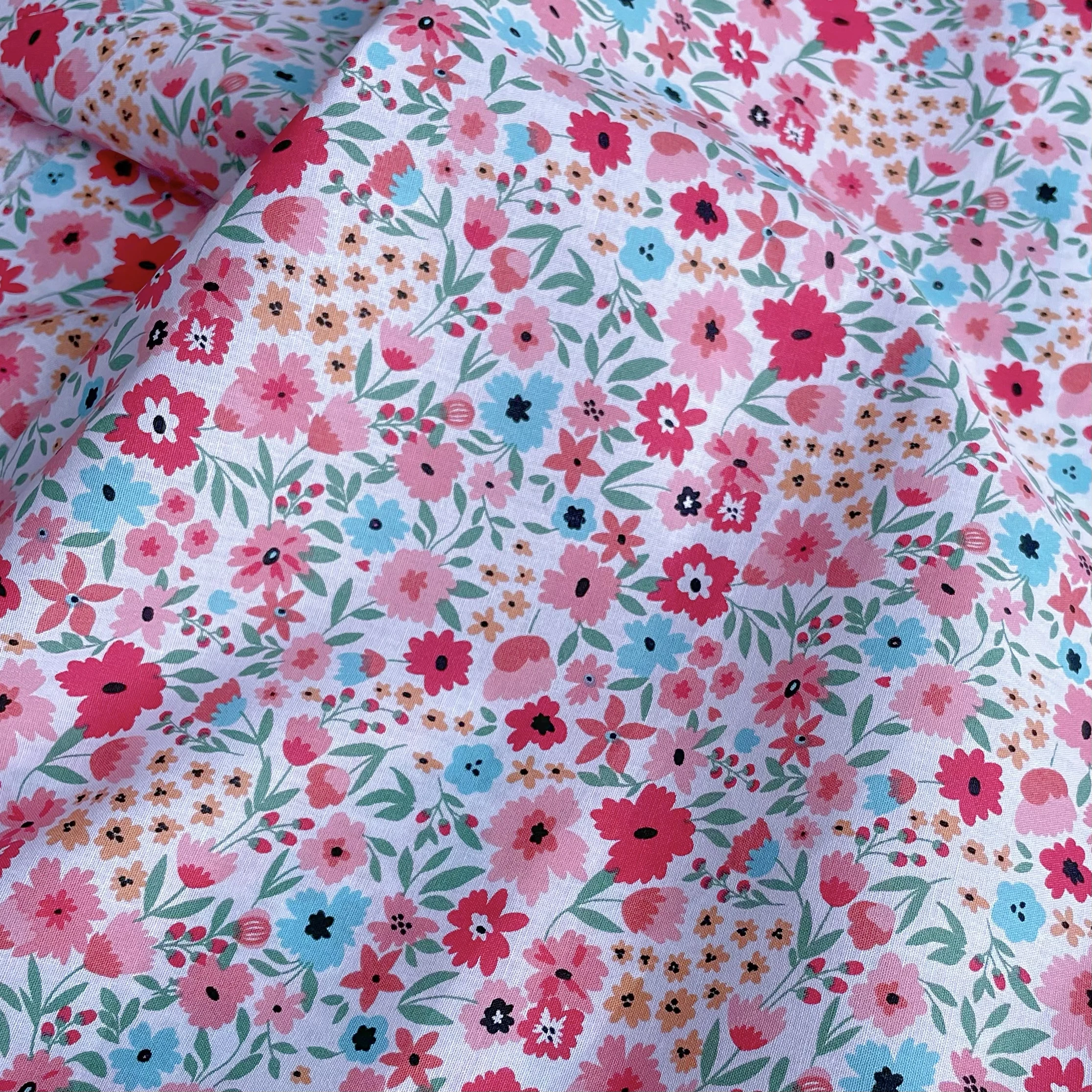 Hampstead Spring Summer Floral 100% Cotton 40S Liberty Fabric Digital Printing for Sewing Cloth Dresses Skirt Kids Baby Designer