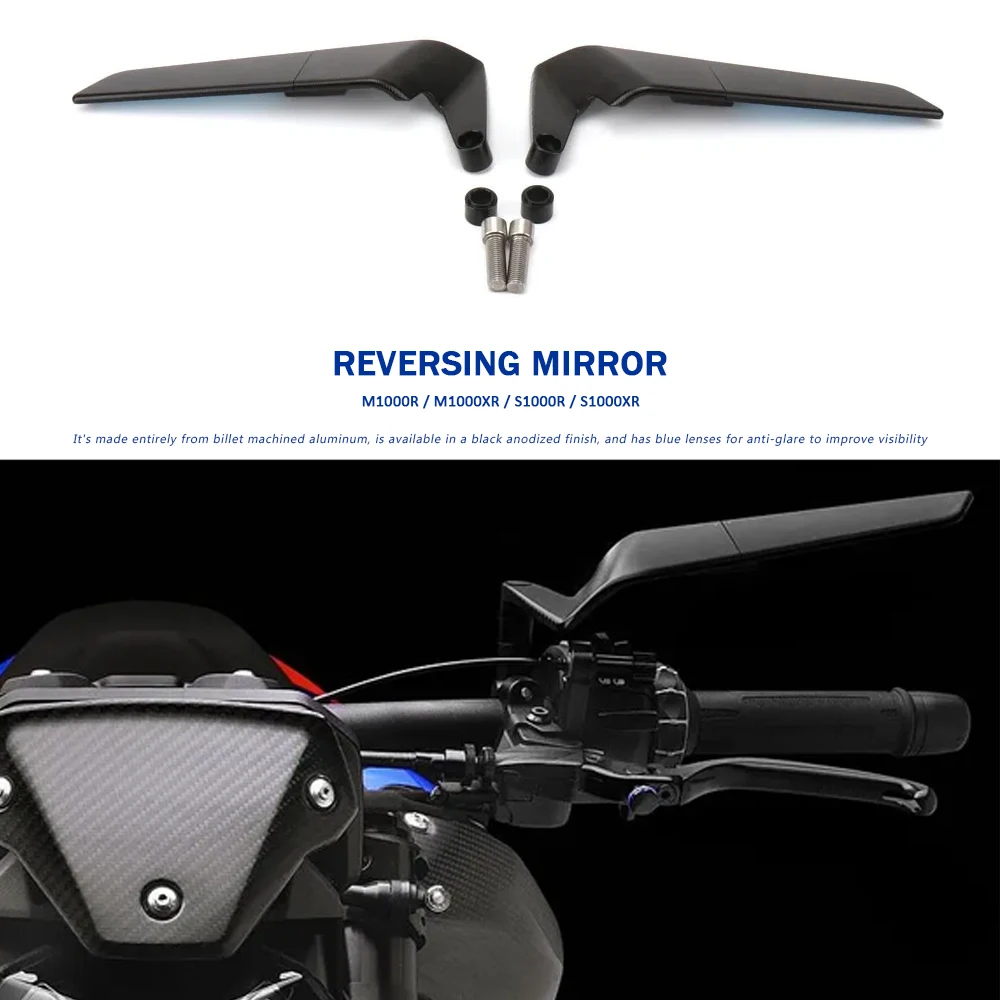 

Rear View Mirror New Motorcycle Accessories M1000R M1000XR Adjustable Rotatable Mirror Kit For BMW S1000R S1000XR S 1000 R XR