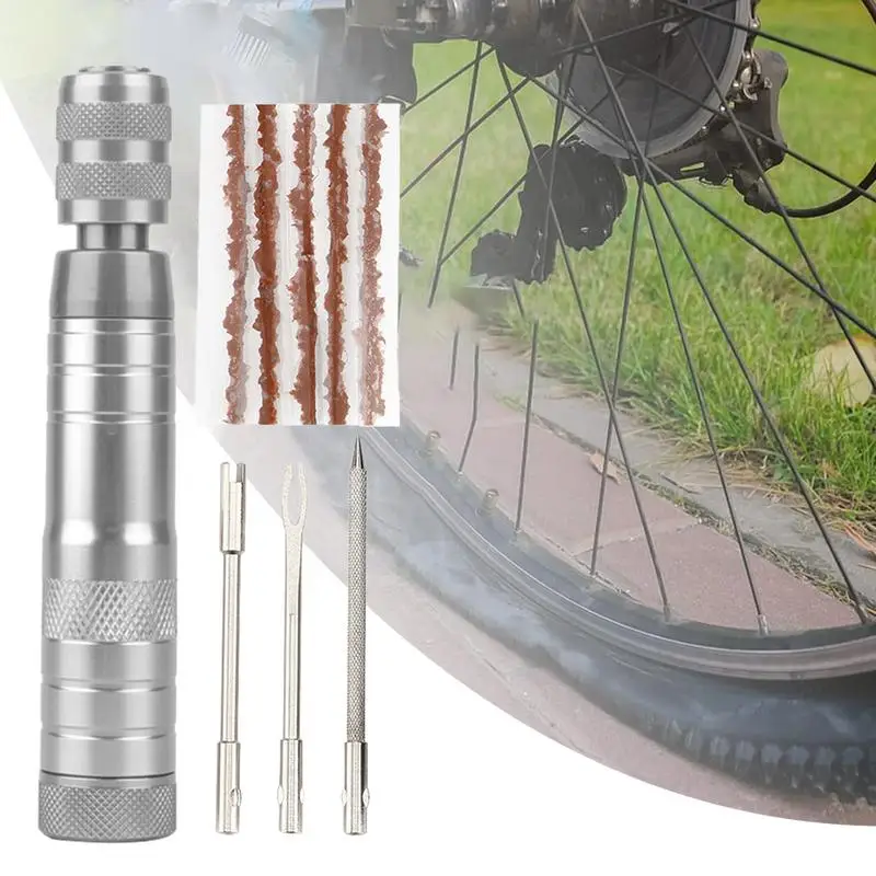 Motorcycle Tire Repair Kit Portable Motorcycle Tire Plug Kit Tire Puncture Repair Kit Versatile Bikes Tire Repair Kit Tire Patch