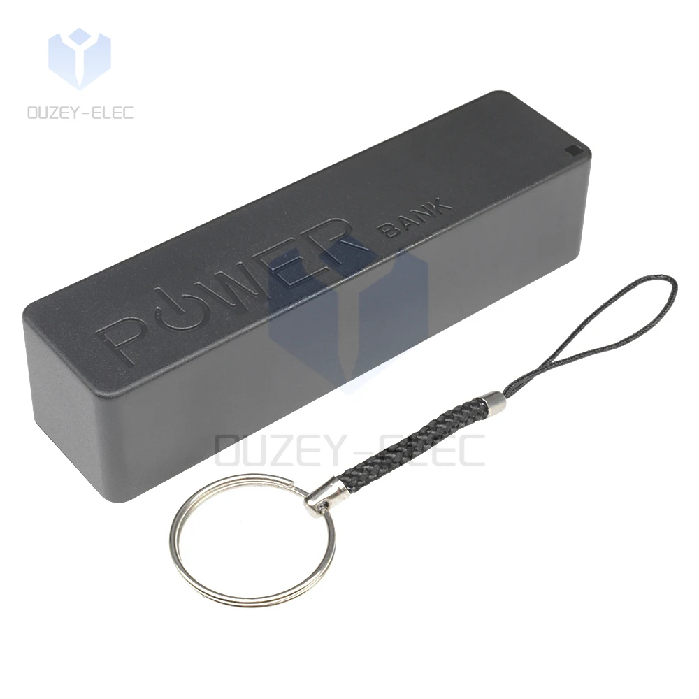 Przenośny powerbank USB ładowarka opakowanie pudełko DIY na 1x18650 akumulator litowy Protable 96x24x23mm