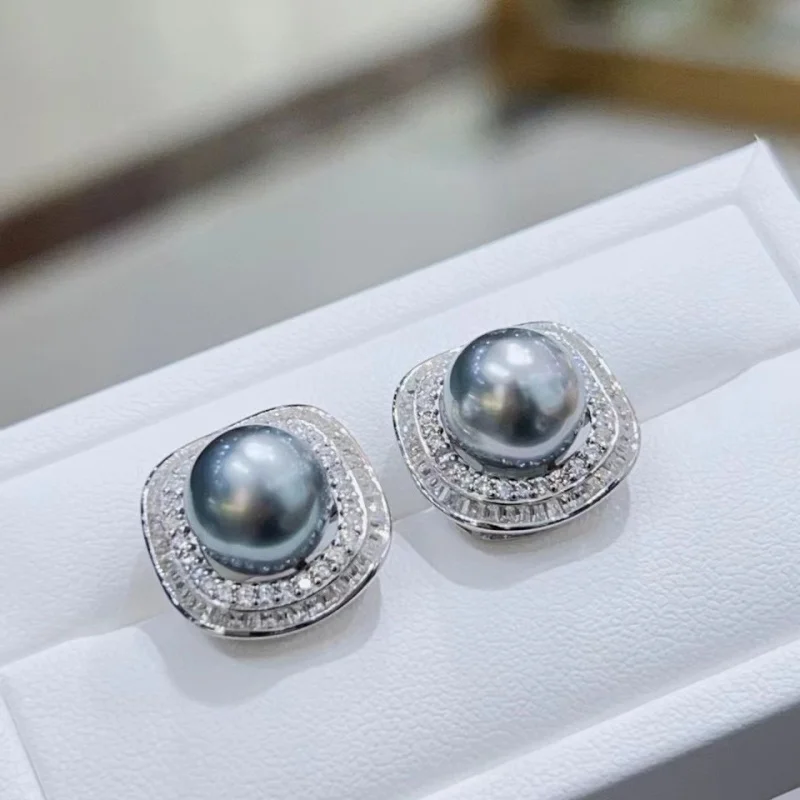 

Серьги SGARIT с натуральным таитянским жемчугом, стерлинговое серебро 925, позолоченные, оригинальные свадебные серьги, элегантный женский подарок