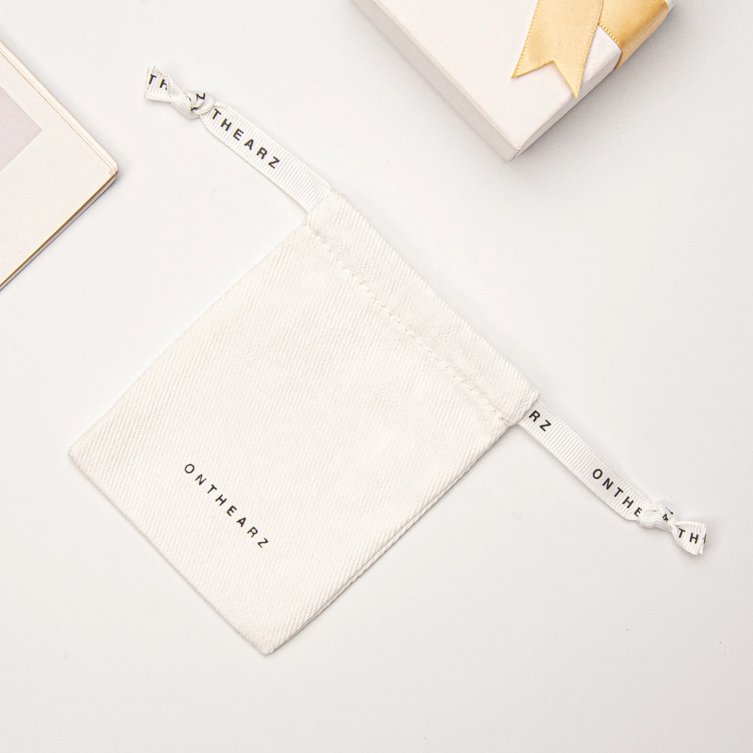 Soft Cotton Twill Jewelry Earrings Packaging 5x7cm(2\