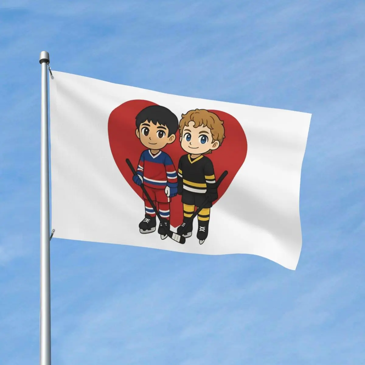 Shane Hollander & Ilya Rozanov Anime Flags Double Sided Indoor Outdoor Banner Heated Rivalry 2 Grommets Hanging Decoration